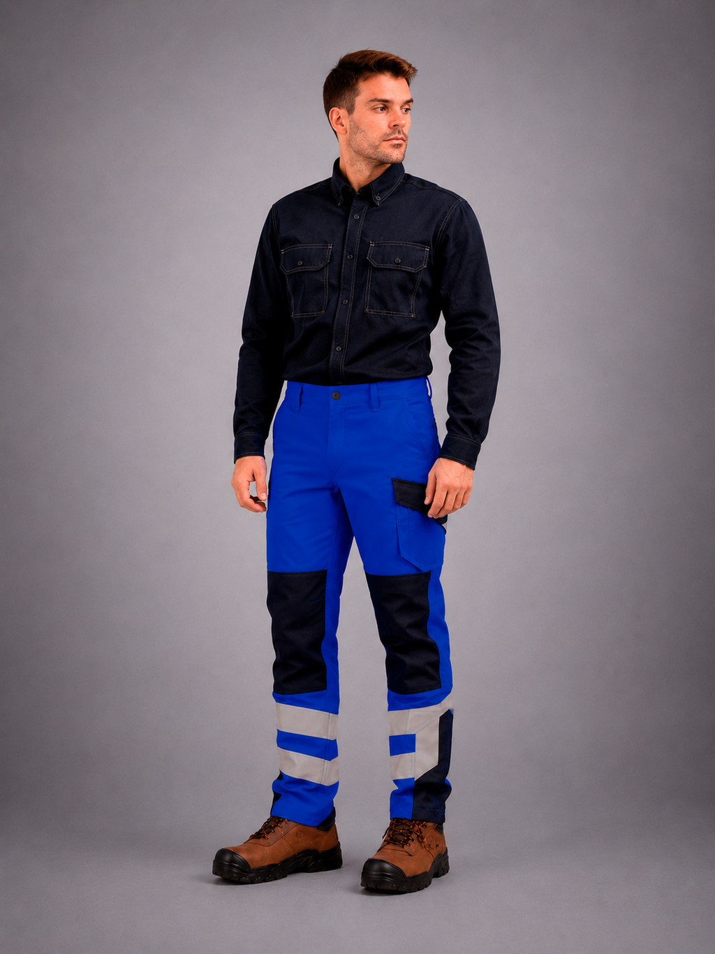Pantalón Ignifugo - Antiácido - Antiestático Risk Current H.V. Bicolor