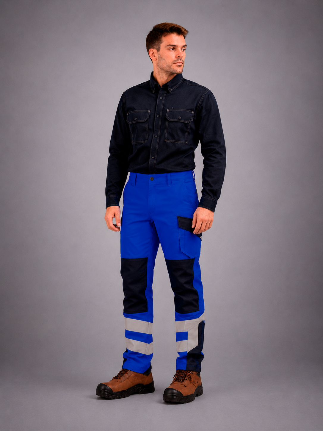 Pantalón Ignifugo - Antiácido - Antiestático Risk Current H.V. Bicolor