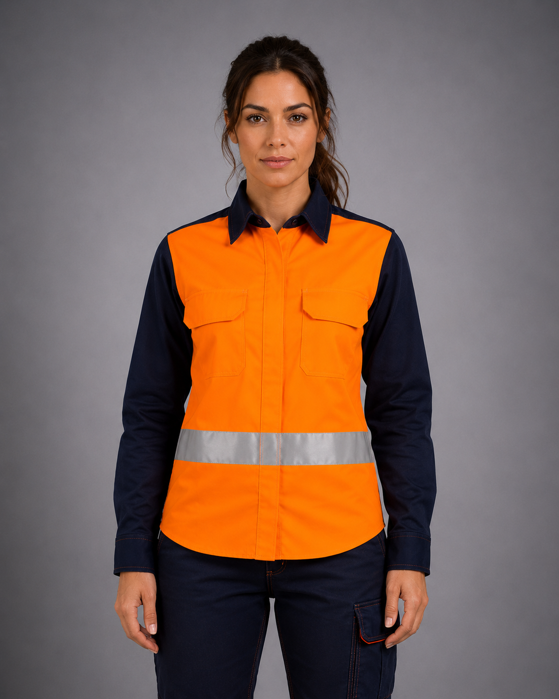 Blusa Ignifuga - Antiácido - Antiestático Ws Current H.V. Dama