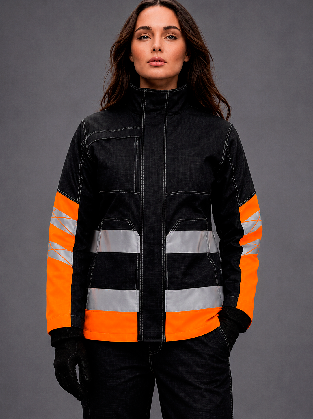 Chaqueta Antiácido AX H.V. Dama - XS / Negro