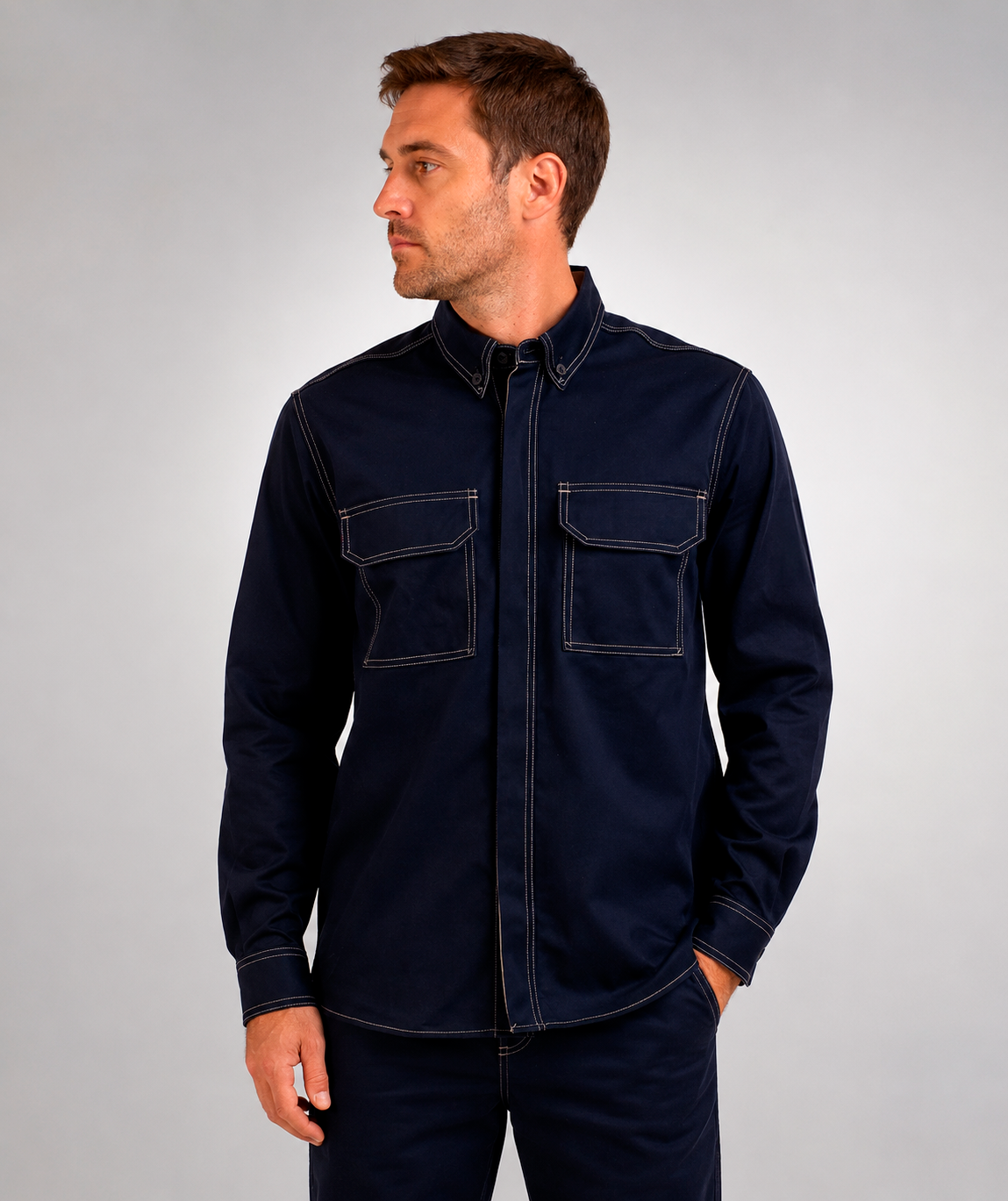Camisa Ignifuga - Antiácido - Antiestático Ws Current