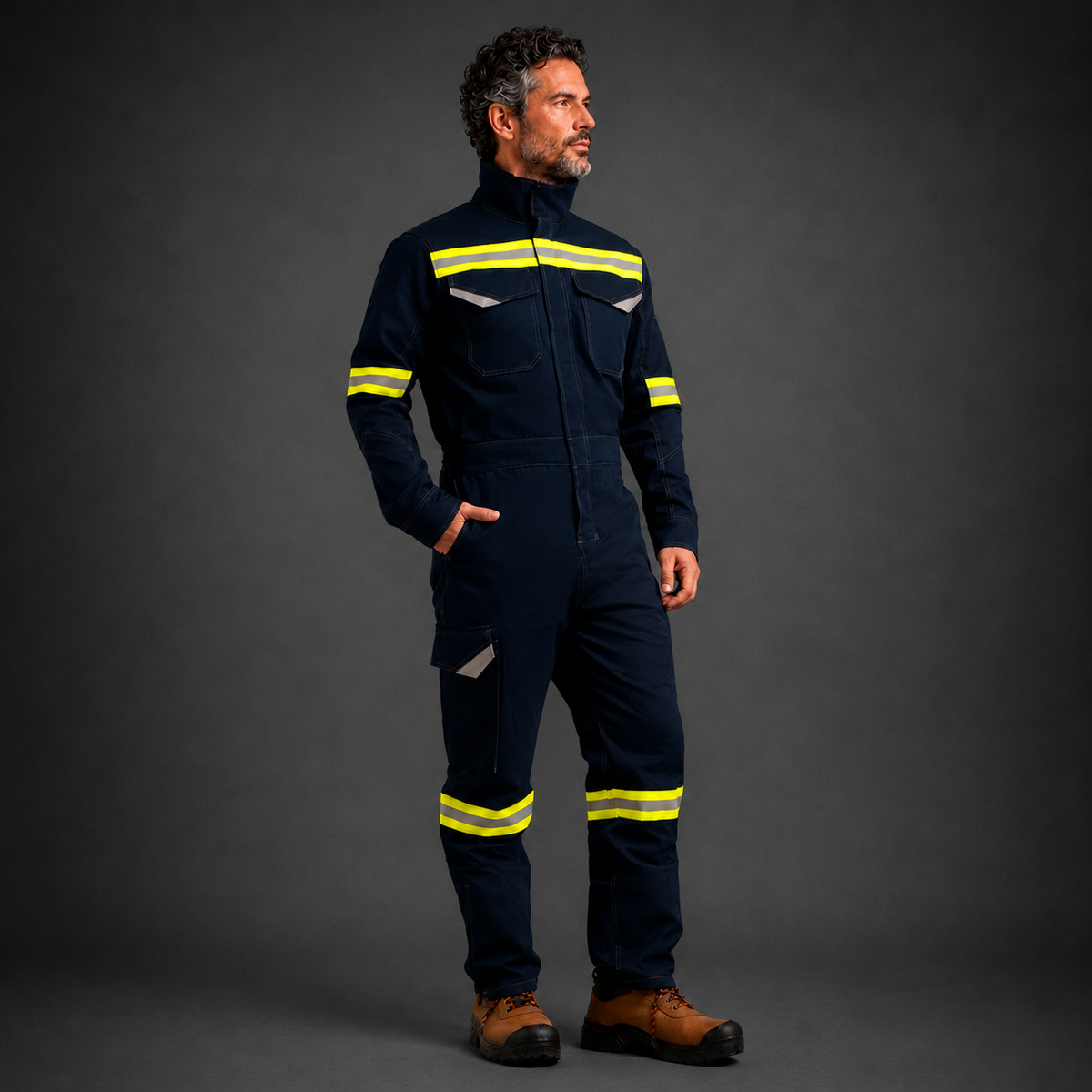 Overol Ignífugo Covert Unisafe - XS / Azul marino