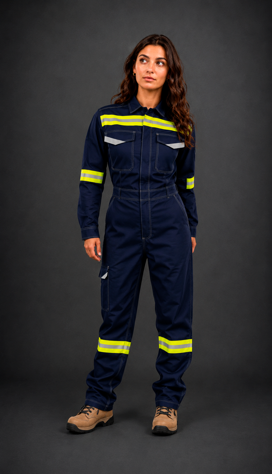 Overol Ignífugo Covert Unisafe Dama - XS / Azul marino