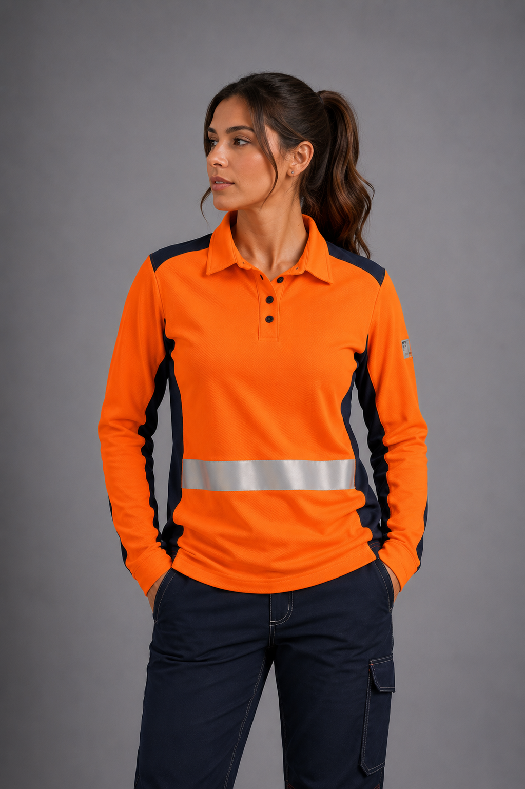 Polera Ignífuga Stiff H.V. Dama