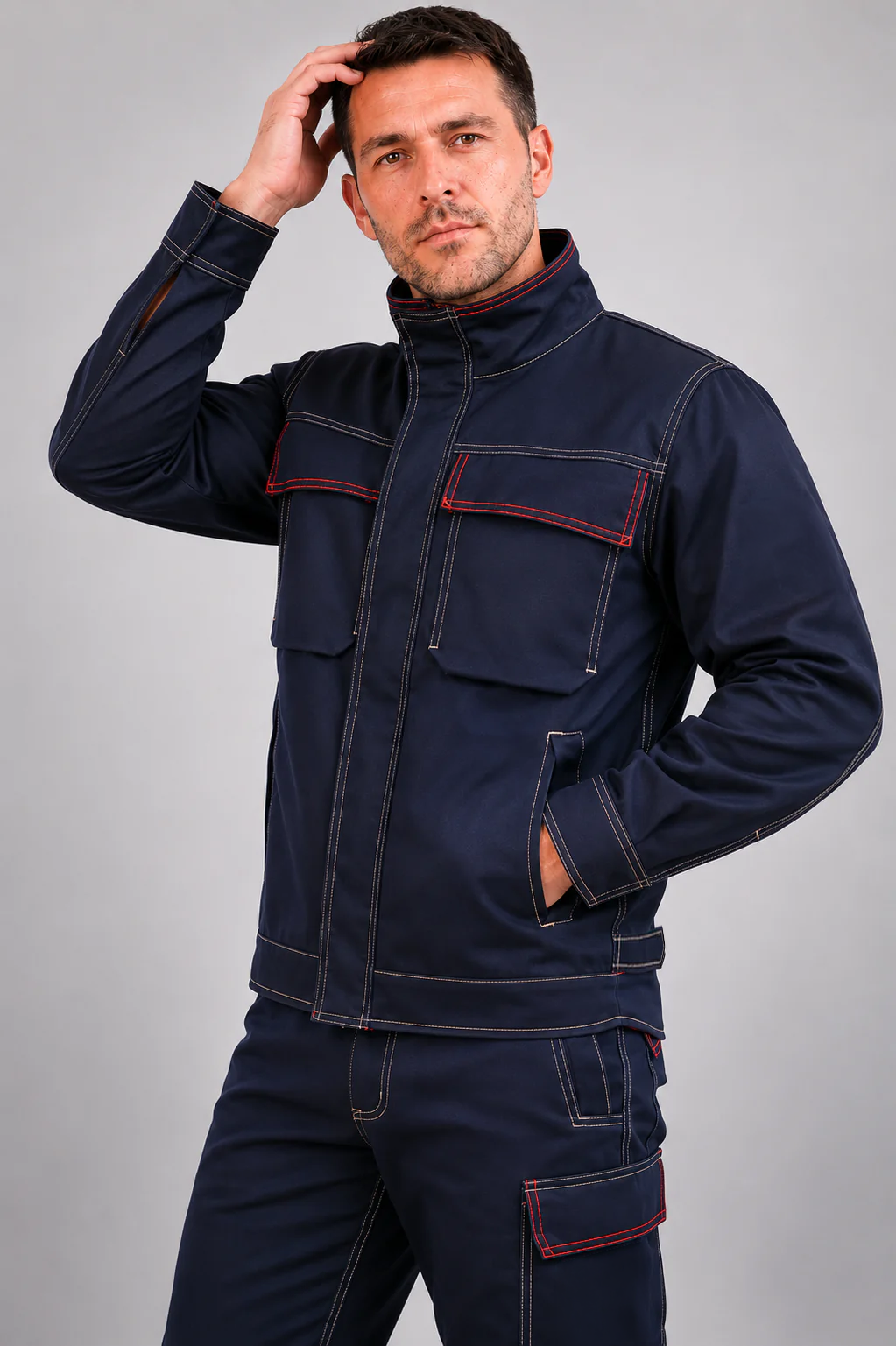 Chaqueta Ignifuga - Antiácido - Antiestático Bold Current