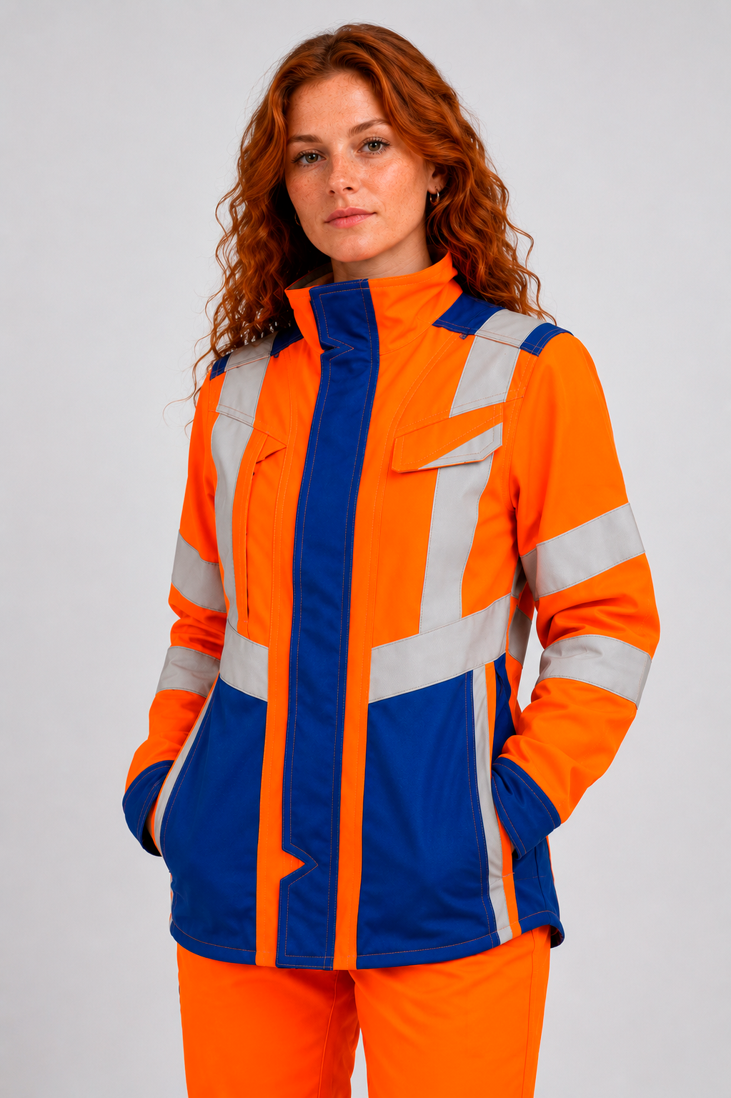 Chaqueta Ignifuga - Antiácido - Antiestático Risk Current H.V. Dama