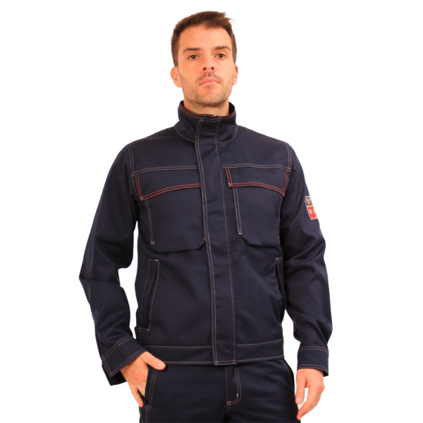 CHAQUETA VARON IGNIFUGA ANTIESTATICO BOLD CURRENT 11 CAL/CM2 AZUL