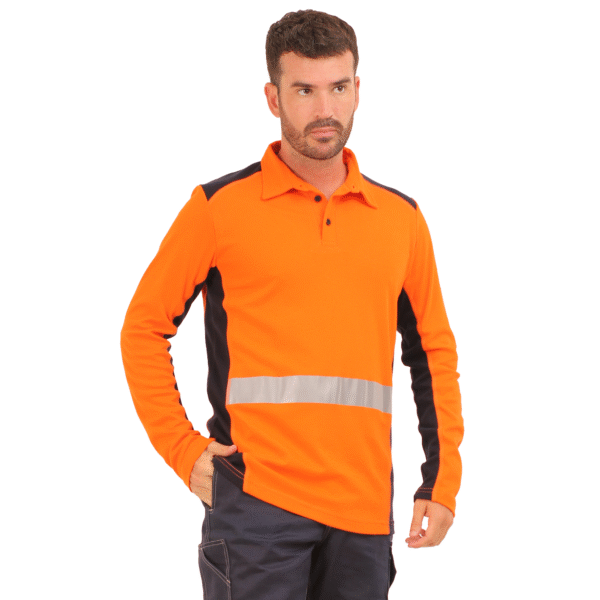 POLERA IGNIFUGA WARM STIFF H V  COLOR NARANJA