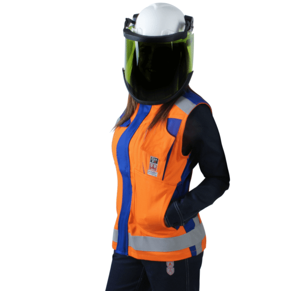 GEOLOGO IGNÍFUGO UNISAFE FR RISK DAMA NARANJO/AZULINO