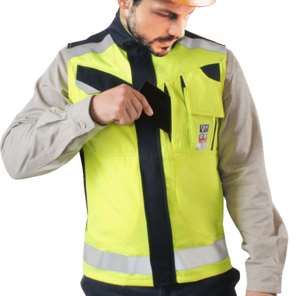 GEOLOGO IGNÍFUGO UNISAFE FR RISK AMARILLO/AZUL