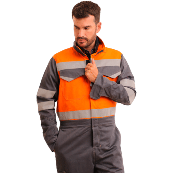 OVEROL IGNIFUGO ANTIESTATICO COVERT CURRENT H V 11 CAL/CM2 GRIS/NARANJO